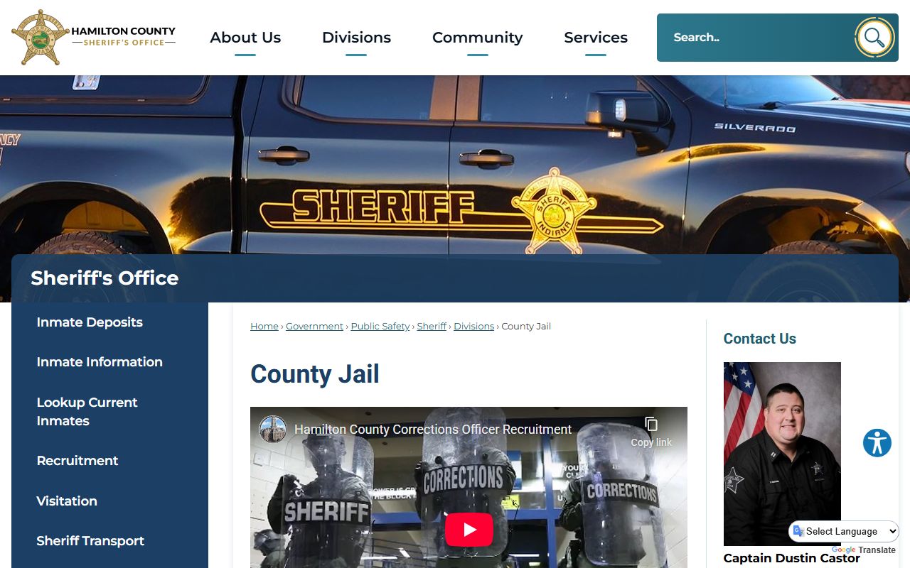 carmel hamilton county jail database
