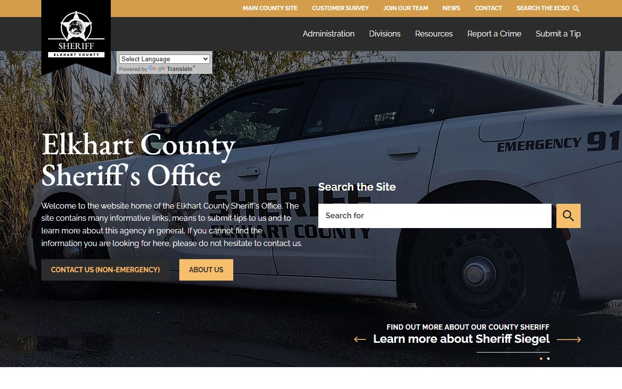 Elkhart County Sheriff inmate services Goshen