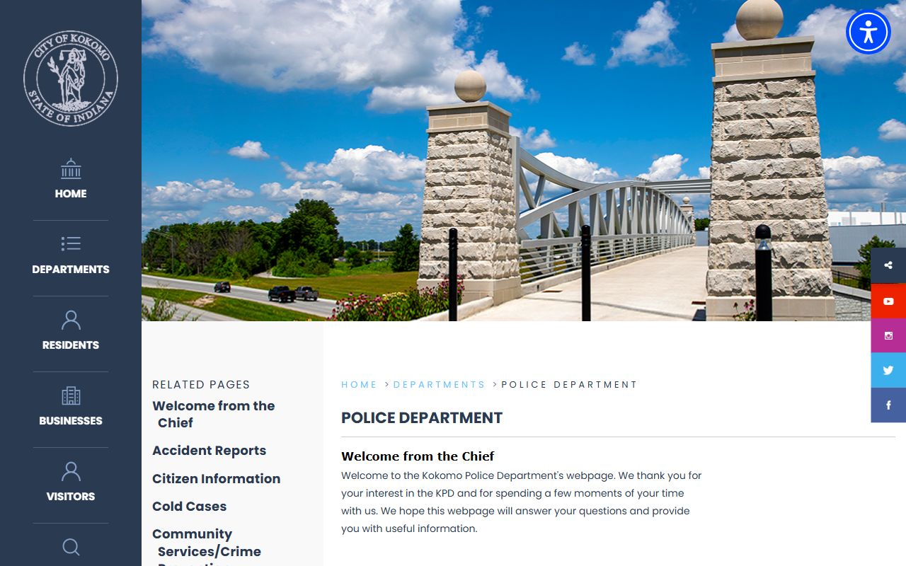 Kokomo Police Department arrest and booking records