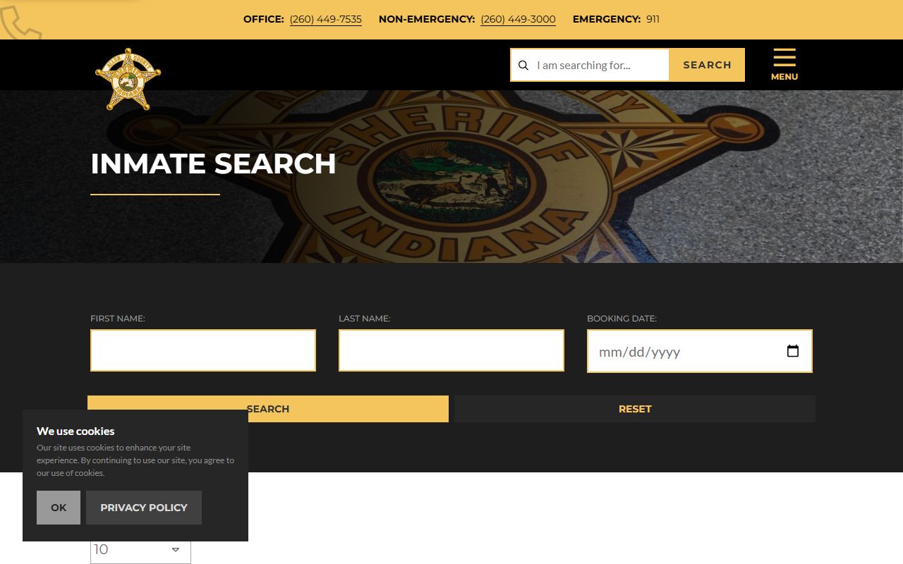 allen county sheriff inmate search database allen county recent bookings