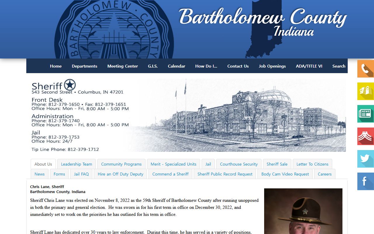 bartholomew county sheriff office website bartholomew county recent bookings
