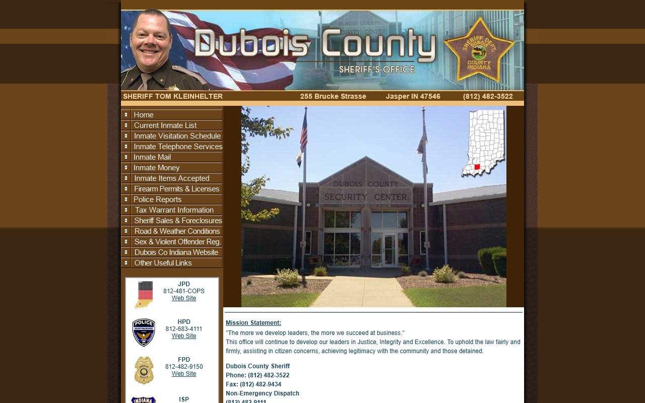 dubois county sheriff department website dubois county recent bookings