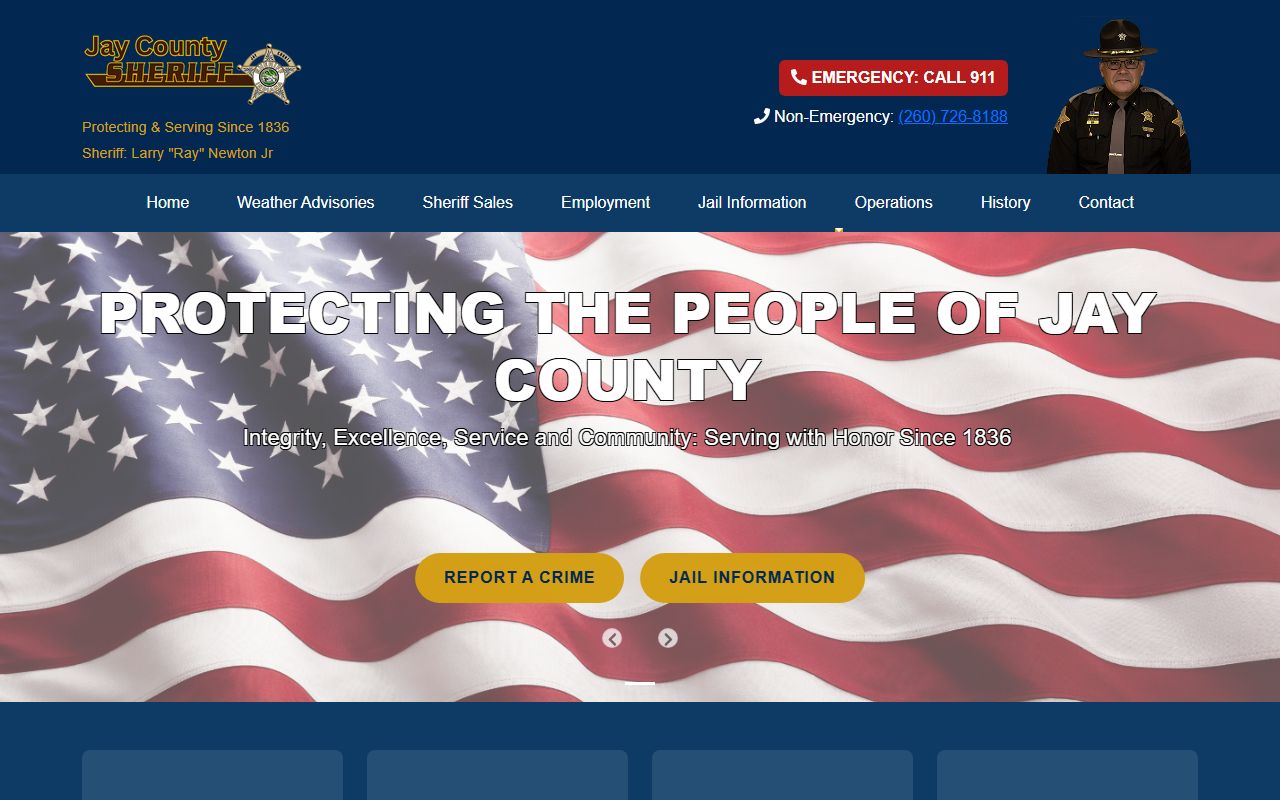 Jay County Sheriff Department website jay county recent bookings