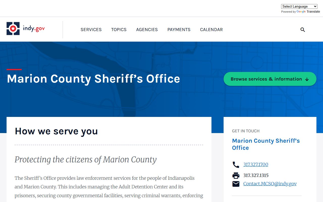 Marion County Sheriff Office Indianapolis Indy.gov marion county recent bookings