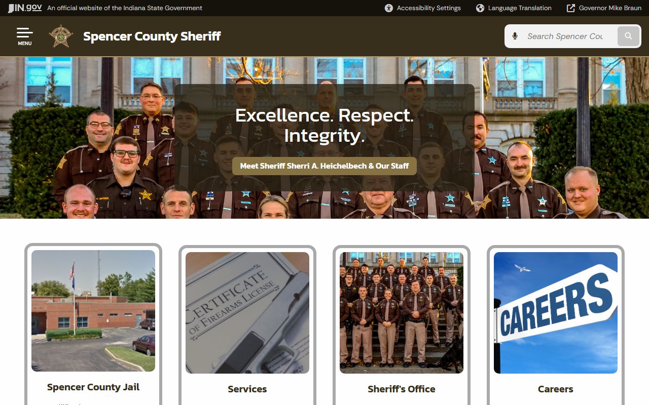 spencer county sheriff office website recent bookings search