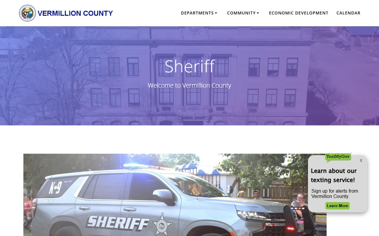 Vermillion County Sheriff Department Newport Indiana recent bookings